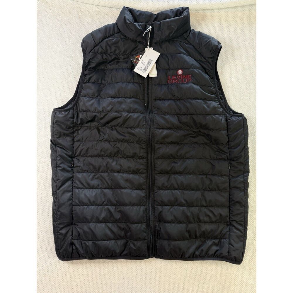 NWT Core 365 Warm Logik Mens Large Packable Puffer Vest Black *‎ Logo Read * NEW